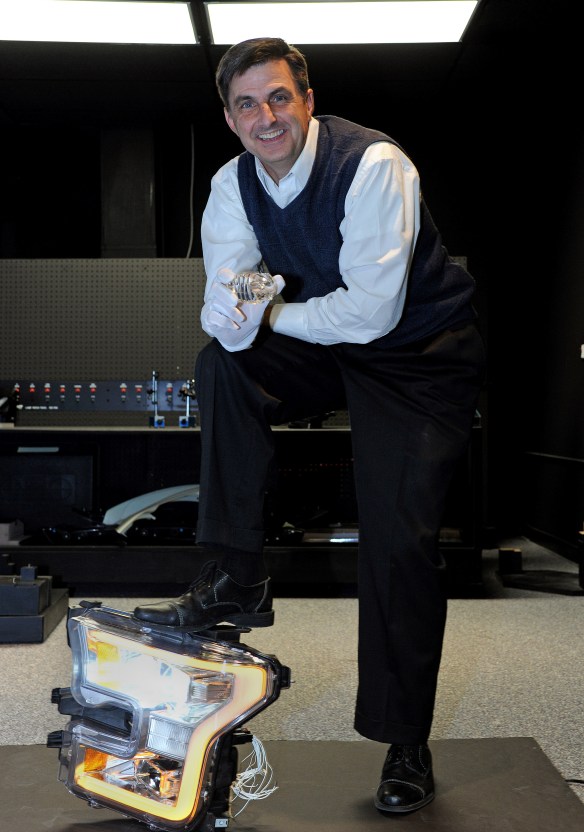 New LED Headlamps on the 2015 Ford F-150